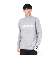 ROSASEN(ROSASEN)ゴルフウェア ミックスツイード インターシャニット 長袖セーター 044-12011-013-24AW