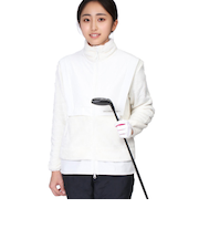 ROSASEN（ROSASEN）ゴルフウェア アウター 防風 裏起毛 A-Line ストレッチフリースブルゾン 048-52011-005