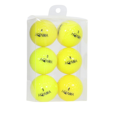 トウホウゴルフ（TOHOGOLF）カラーボール ロスト 6個入り YEL