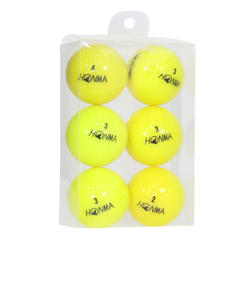 トウホウゴルフ（TOHOGOLF）カラーボール ロスト 6個入り YEL