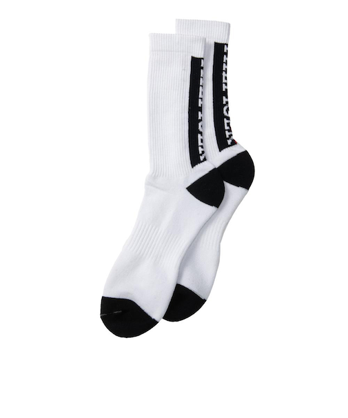 ゴルフ 抗菌防臭 ミドルソックス バックロゴ THMB3F2F-WHT