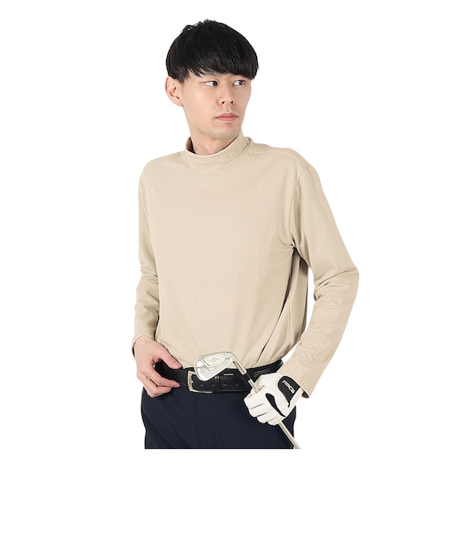 トラヴィスマシュー（Travis Mathew）ゴルフウェア ストレッチ 長袖ボーダーモックネックシャツ 7AI043-2PRS