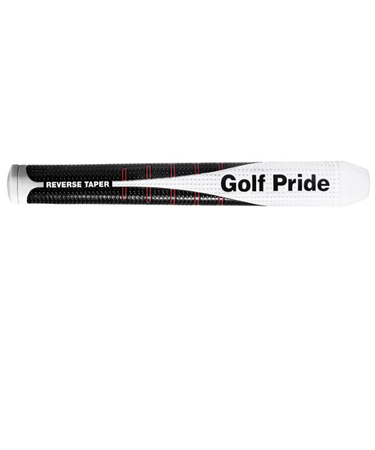 ゴルフプライド（Golf Pride）ゴルフグリップ リバーステーパー ラウンド型 ラージ バックライン無 WH/BK