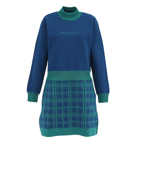 フィドラ（FIDRA）ゴルフウェア 吸湿 発熱 プリーツニット ワンピース