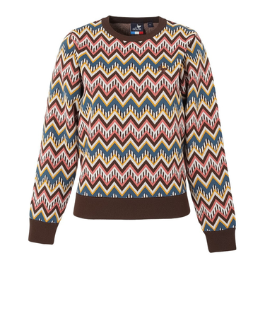 クランク（CLUNK）ゴルフウェア 長袖 セーター ハイゲージ クルーネック ニット 撥水 CL5QUJ10 BRN