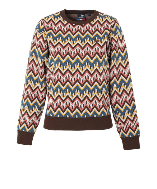 クランク（CLUNK）ゴルフウェア 長袖 セーター ハイゲージ クルーネック ニット 撥水 CL5QUJ10 BRN