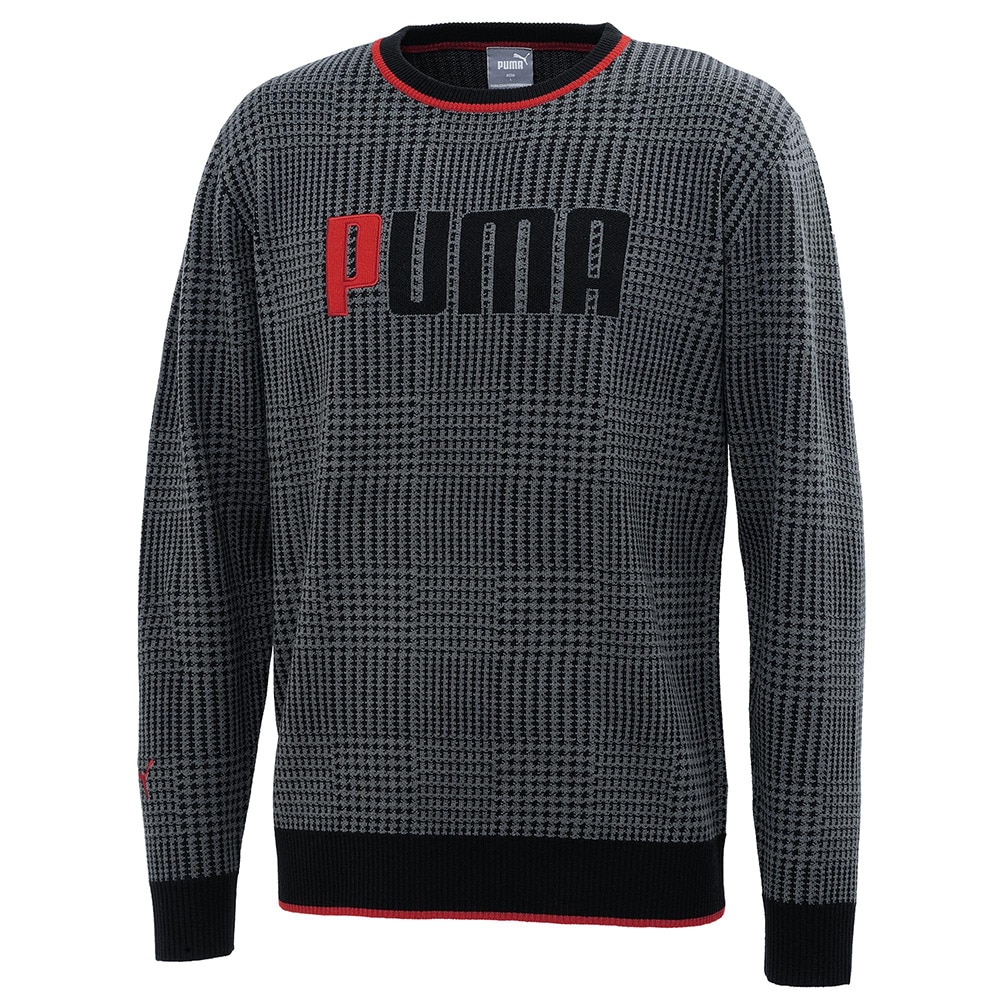 プーマ（PUMA）ゴルフウェア グラフィック 長袖クルーネック ニットセーター 53939901｜ヴィクトリアゴルフ の通販｜&mall（アンドモール）三井ショッピングパーク公式通販