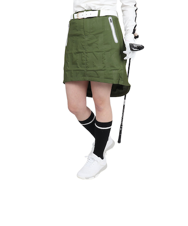 クランク（CLUNK）ゴルフウェア 中綿スカート インナーパンツ付き CL5QUP71 KHK