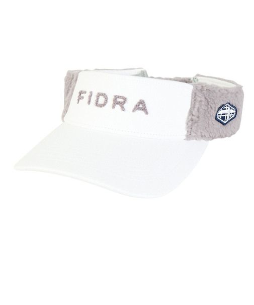 フィドラ（FIDRA）ゴルフ 吸汗速乾 キャップ スウェット シープボア サンバイザー FD5QWD12 WHT