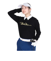 ゴルフウェア クルーニット 長袖セーター BA5QUJ09 BLK