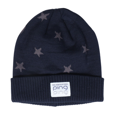 ピン（PING）ゴルフ STAR ニットキャップ HW-L2408 NV 37877