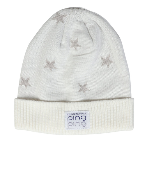 ピン（PING）ゴルフ STAR ニットキャップ HW-L2408 WH 37877