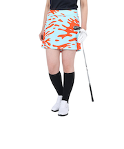 J.LINDEBERG（J.LINDEBERG）ゴルフウェア 吸水速乾 インナーパンツ付き Amelie Mid Print スカート 072-71475-0…