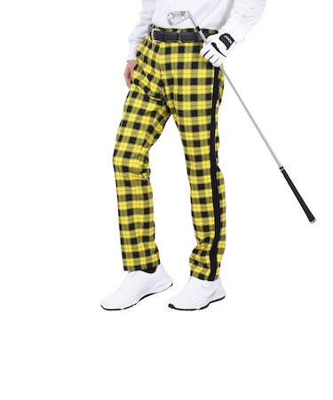 キャロウェイ(CALLAWAY)ゴルフウェア 8WAYストレッチ 微起毛チェック柄テーパードパンツ C23226111-1061