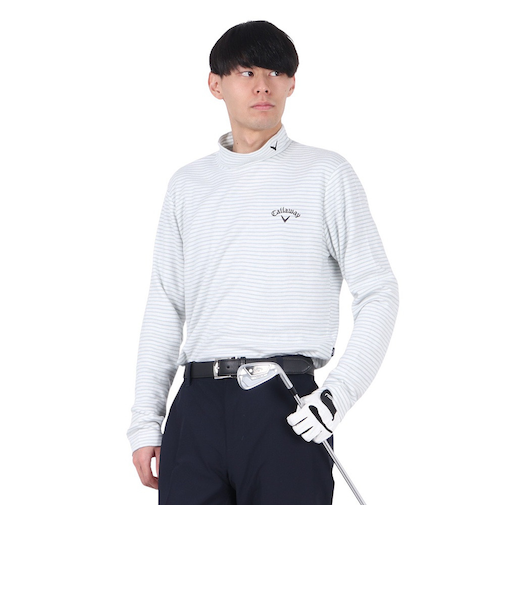 キャロウェイ（CALLAWAY）ゴルフウェア 吸湿発熱 長袖モックネックシャツ C23233110-1030
