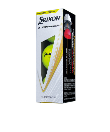 ゴルフボール ゼットスター Z-STAR ダイヤモンド SRX YEL スリーブ(3個入り)