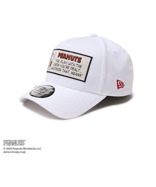 ニューエラ（NEW ERA）ゴルフ キャップ 9FORTY A-Frame On Par PEANUTS ピーナッツ フロントパッチ ホワイト 1434451…