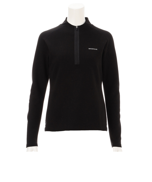 BRIEFING ブリーフィング レディース シルクニット クルーネック M WOMEN'S MOLE YARN LOGO CREWNECK KNIT（ウィメンズ モール