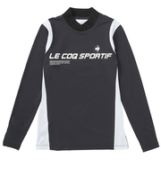 ルコックスポルティフ（lecoqsportif）ゴルフウェア ロゴハイネック長袖シャツ QGWUJB11 BK00