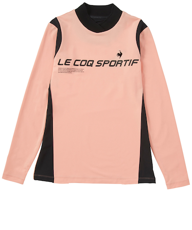 ルコックスポルティフ（lecoqsportif）ゴルフウェア ロゴハイネック長袖シャツ QGWUJB11 PK00