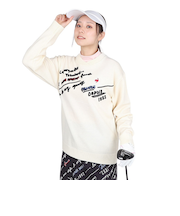 ルコックスポルティフ（lecoqsportif）ゴルフウェア 変形クルーネックセーター LG4FST03L WH00