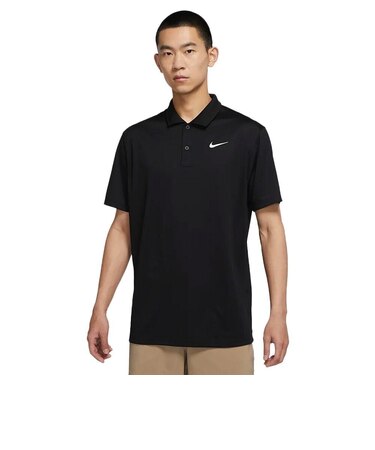 ナイキ（NIKE）ゴルフウェア 通気 速乾 ドライフィット ビクトリー ソリッド 半袖ポロシャツ DH0823-010