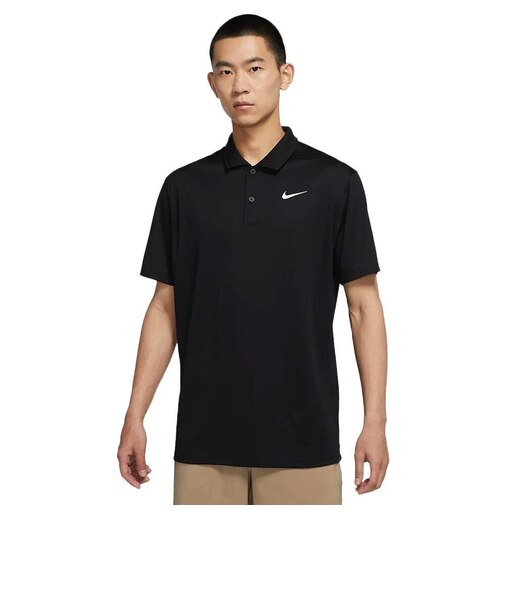 ナイキ（NIKE）ゴルフウェア 通気 速乾 ドライフィット ビクトリー ソリッド 半袖ポロシャツ DH0823-010