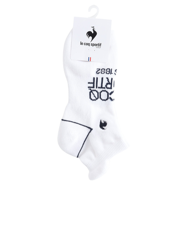 ルコックスポルティフ（lecoqsportif）ゴルフ 定番アンクル丈ソックス LG5SSO01L WH00