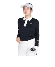 ルコックスポルティフ（lecoqsportif）ゴルフウェア 吸汗速乾 ストレッチフォーサー 長袖チェックシャツ LG4FLS03L NV00