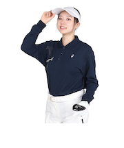 ルコックスポルティフ（lecoqsportif）ゴルフウェア 吸汗速乾 ストレッチフォーサー 長袖オーバーシャツ LG4FLS01L NV00