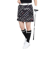 ルコックスポルティフ（lecoqsportif）ゴルフウェア 撥水 保温 総柄スカート LG4FSK04L BK00