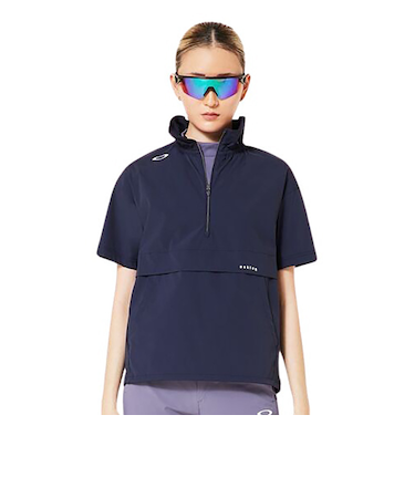オークリー（OAKLEY）ゴルフウェア 撥水 防風 接触冷感 ELEVATE 半袖プルオーバージャケット FOA500837-6FB