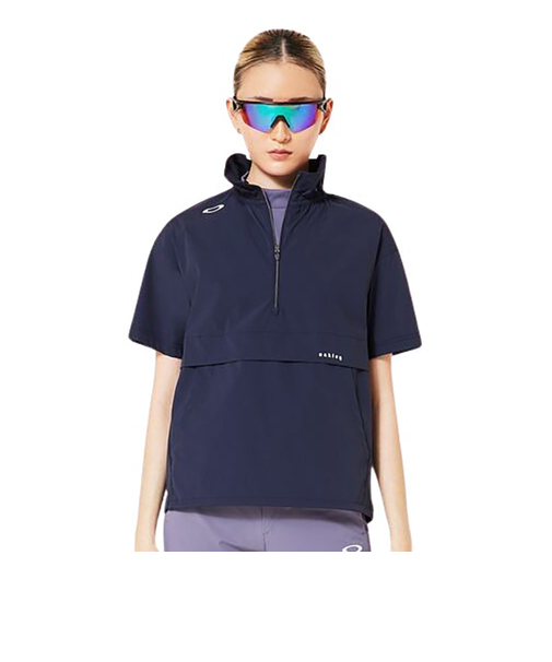 オークリー（OAKLEY）ゴルフウェア 撥水 防風 接触冷感 ELEVATE 半袖プルオーバージャケット FOA500837-6FB