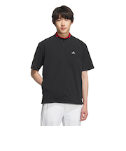 アディダス（adidas）ゴルフウェア アディゼロ ハーフジップ 半袖ウィンドウシャツ KTN24-JG5785BLK