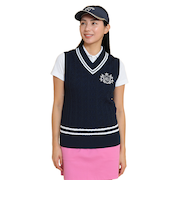 キャロウェイ(CALLAWAY)ゴルフウェア Vネック ケーブルニットベスト C25119200-1120