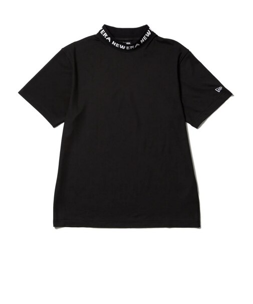 ニューエラ（NEW ERA）ゴルフウェア 通気性 半袖 ミッドネック Tシャツ ジャカードロゴ 14391510
