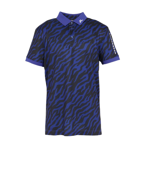 J.LINDEBERG(J.LINDEBERG)ゴルフウェア 速乾 Tour Tech プリント 半袖ポロシャツ 071-23241-096