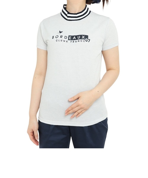 クランク（CLUNK）ゴルフウェア 吸汗速乾 消臭 半袖モックネックシャツ CL5PUG09 WHT｜ヴィクトリアゴルフの通販｜&mall ...