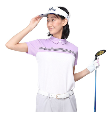 フィドラ（FIDRA）ゴルフウェア 吸汗 速乾 消臭 ハイネック半袖ポロ FD5PUG08 LVD