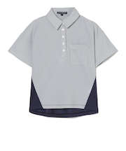 ROSASENゴルフウェア 吸水速乾 サッカーストライプ半袖シャツ 045-23344-25SS-098