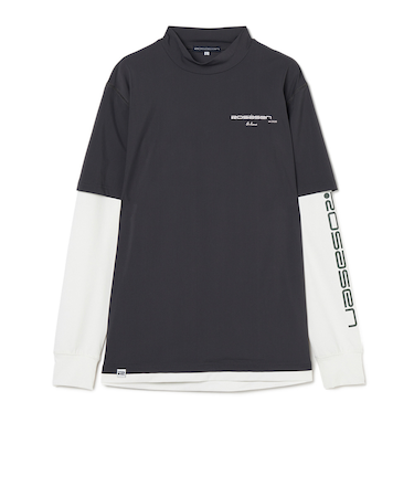 ROSASEN（ROSASEN）ゴルフウェア UVケア 長袖 レイヤードロングシャツ 047-23311-25SS-018