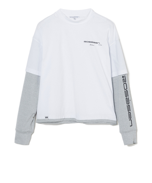 ROSASENゴルフウェア 長袖 レイヤードロングシャツ 048-23311-25SS-004