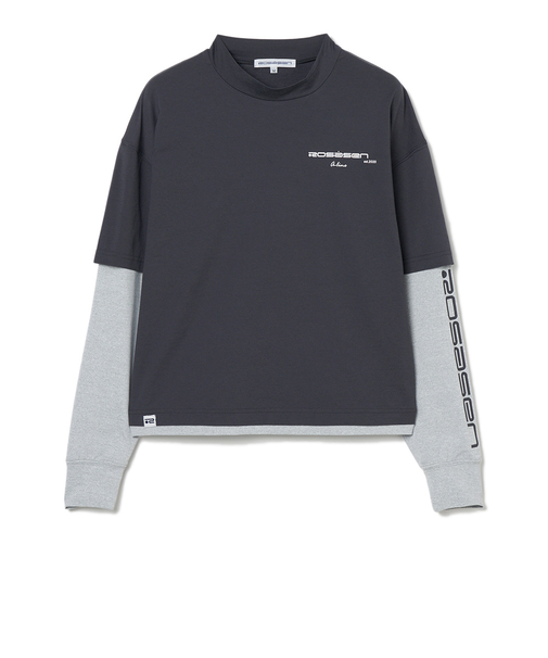 ROSASENゴルフウェア 長袖 レイヤードロングシャツ 048-23311-25SS-018