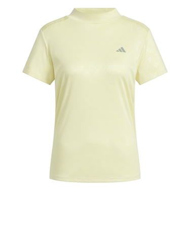 アディダス（adidas）モックネック ゴルフ 半袖 BOSロゴ柄デボス モックネック半袖シャツ KTI74-JF4557YEL