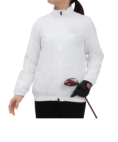 ピン（PING）ゴルフウェア アウター 撥水 速乾 ストレッチ ナイロンコーティング フルジップブルゾン 622-5120200-030