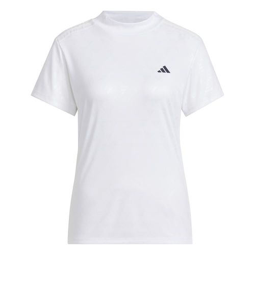 アディダス（adidas）モックネック ゴルフ 半袖 BOSロゴ柄デボス