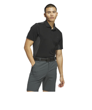 アディダス（adidas）ゴルフウェア 吸汗速乾 ファブリックミックス バックメッシュ 半袖シャツ KUH58-JF4886BLK