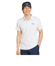 キャロウェイ（CALLAWAY）ゴルフウェア 接触冷感 半袖-3℃裏クールロゴプリントカノコシャツ C25134110-1030