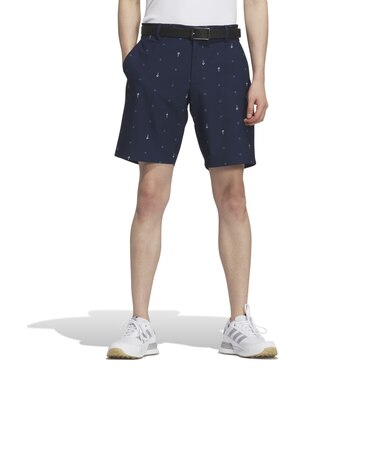 アディダス（adidas）ゴルフウェア 撥水 モノグラムショートパンツ KVH29-JF6324NVY
