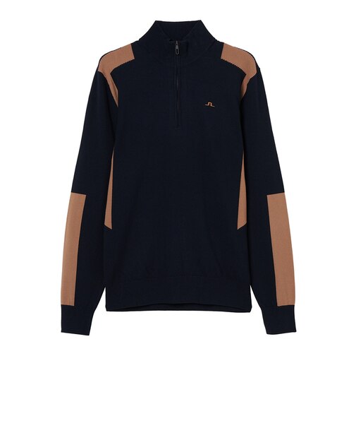 J.LINDEBERG（J.LINDEBERG）ゴルフウェア Kendrick クオータージップ モックセーター 071-13310-042